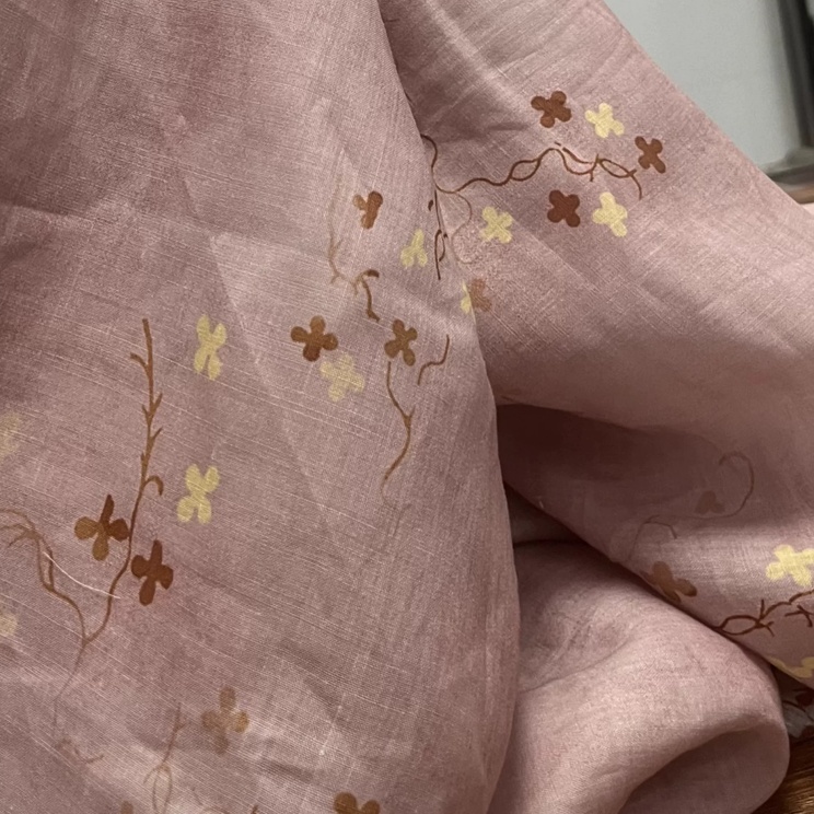 Boho Tarzı, Rami Keten Kumaş,  - Vintage Sewing Textile incelemesi ve fiyatı