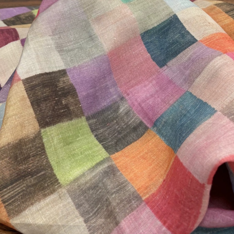 Boho Ramie Keten Kumaş, Renkli - Vintage Sewing Textile incelemesi ve fiyatı