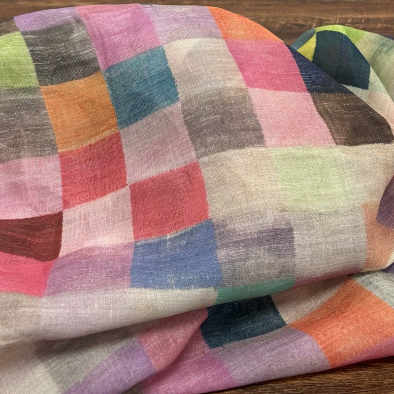Boho Ramie Keten Kumaş, Renkli - Vintage Sewing Textile incelemesi ve fiyatı